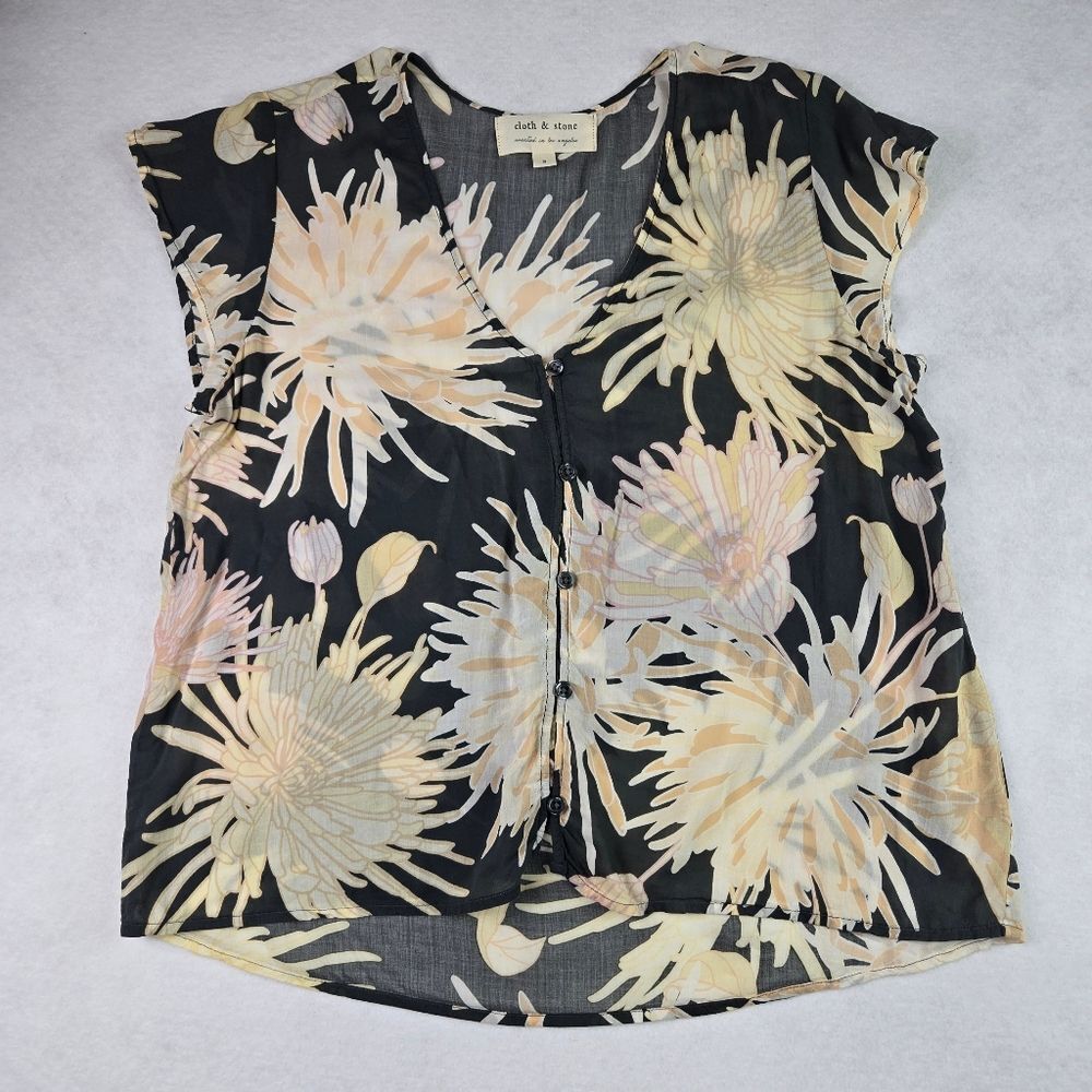 Cloth & Stone Floral Womens Top